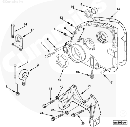 Cummins 3250088 Lifting Bracket - Truck To Trailer