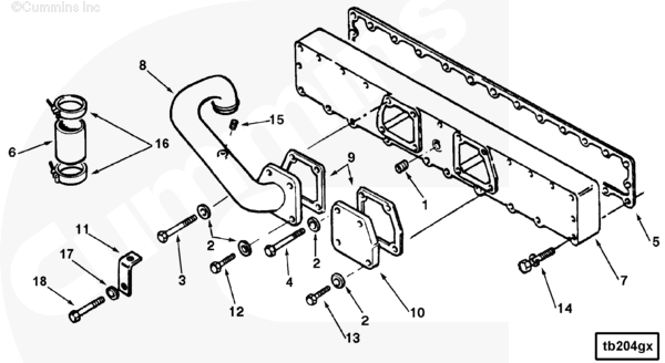 Cummins 3251535 Air Crossover Connection - Truck To Trailer