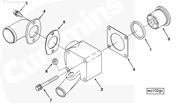 Cummins 3252566 Thermostat Housing - Truck To Trailer