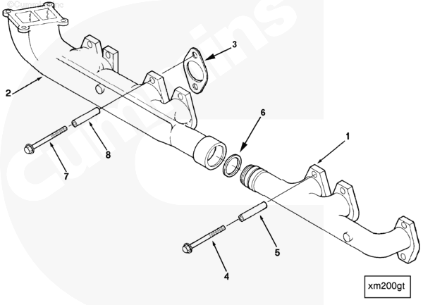 Cummins 3253790 Exhaust Manifold - Truck To Trailer