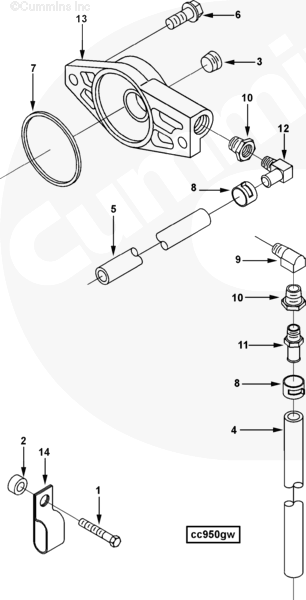 Cummins 3282546 Plain Hose - Truck To Trailer