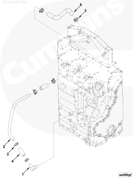 Cummins 3282651 Aftercooler Tube - Truck To Trailer