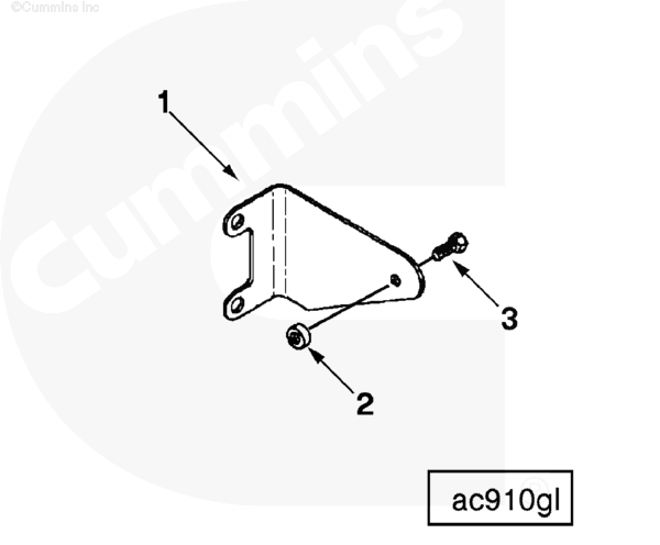 Cummins 3283584 Tube Brace - Truck To Trailer