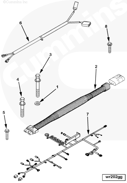 Cummins 3329056 Wiring Harness - Truck To Trailer