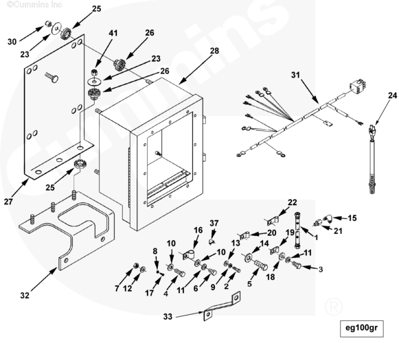Cummins 3331415 Wiring Harness - Truck To Trailer
