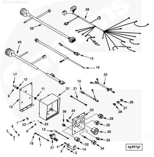 Cummins 3347716 Wiring Harness - Truck To Trailer