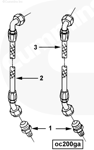 Cummins 3349383 Flexible Hose - Truck To Trailer