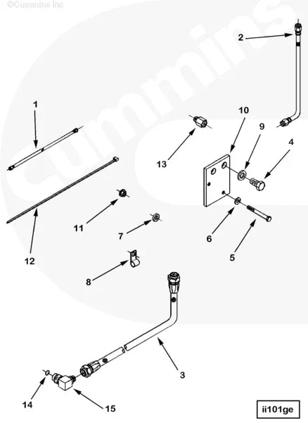 Cummins 3355514 Reducing Pipe Adapter - Truck To Trailer
