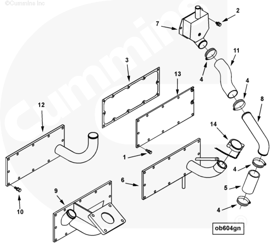 Cummins 3393351 Hand Hole Cover - Truck To Trailer