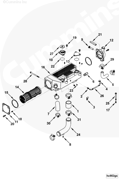 Cummins 3393655 Threaded Insert - Truck To Trailer