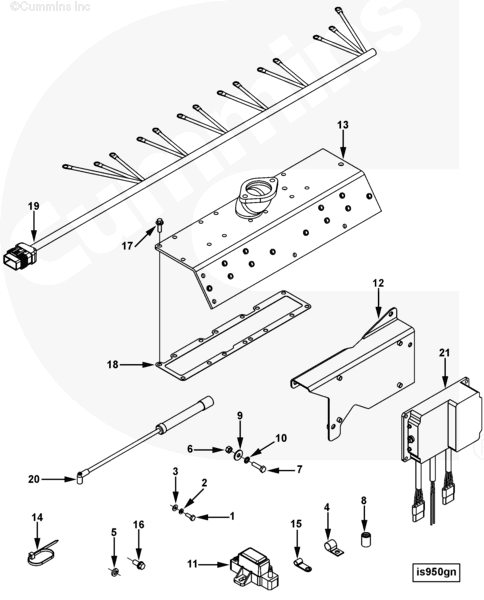 Cummins 3395555 Ignition Coil Bracket - Truck To Trailer