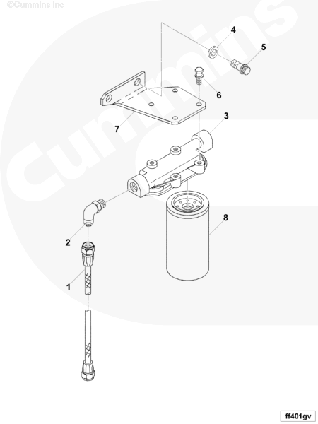 Cummins 3402114 Control Bracket - Truck To Trailer