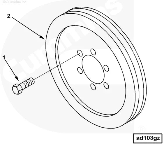 Cummins 3406619 Accessory Drive Pulley - Truck To Trailer