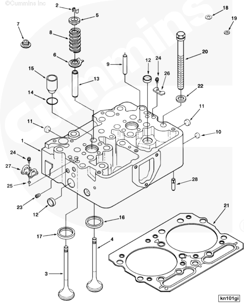 Cummins 3411803 Cylinder Head - Truck To Trailer