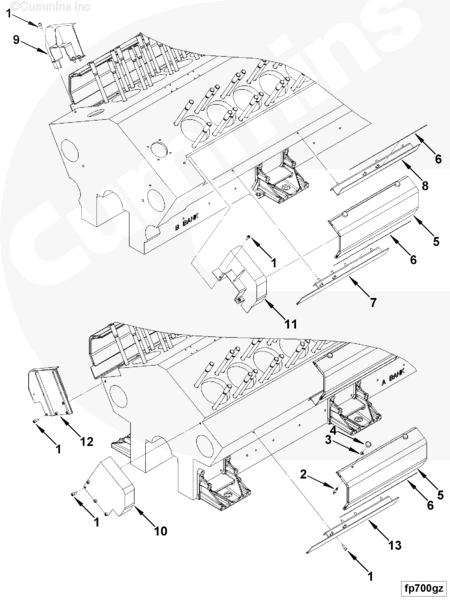 Cummins 3425472 Cover Plate Gasket - Truck To Trailer