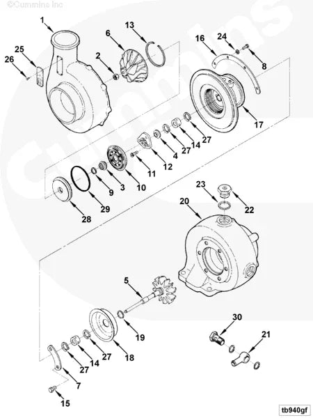 Cummins 3523613 Turbocharger Thrust Bearing - Truck To Trailer