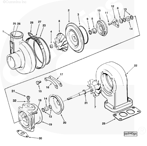 Cummins 3529053 Compressor Housing - Truck To Trailer