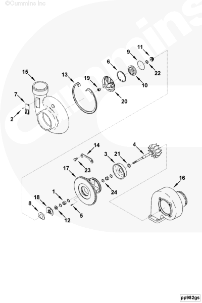 Cummins 3535813 Compressor Housing - Truck To Trailer