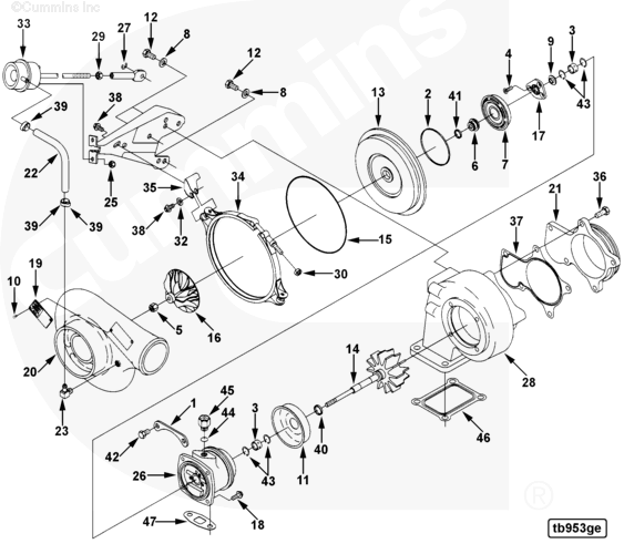 Cummins 3599643 Turbocharger Compressor Impeller - Truck To Trailer