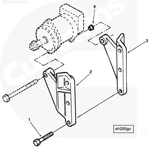 Cummins 3600586 Alternator Support - Truck To Trailer