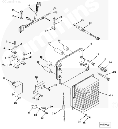 Cummins 3613635 Wiring Harness - Truck To Trailer