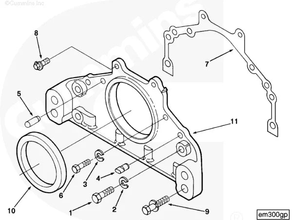 Cummins 3625252 Front Cover - Truck To Trailer