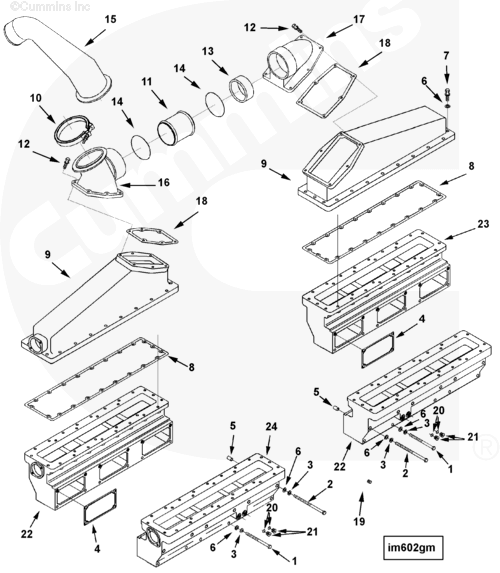 Cummins 3630547 Air Intake Manifold - Truck To Trailer