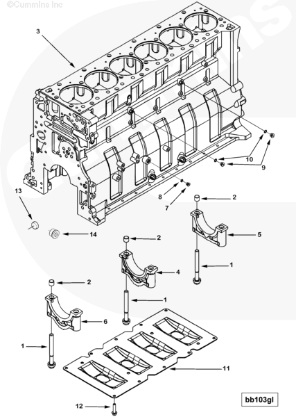 Cummins 3680991 Main Bearing Cap - Truck To Trailer