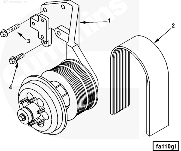 Cummins 3681242 Fan Hub - Truck To Trailer