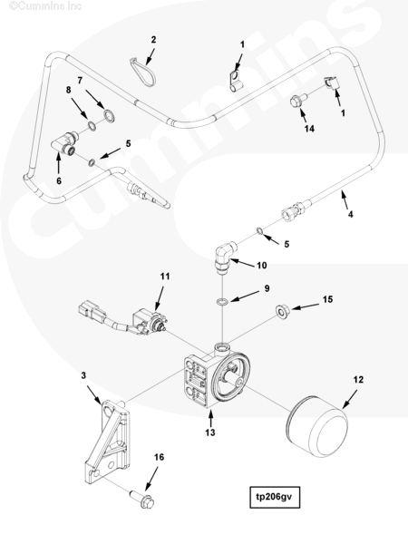 Cummins 3683461 Threaded Insert - Truck To Trailer