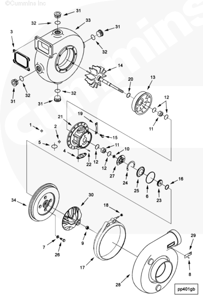 Cummins 3769999 Turbine Housing - Truck To Trailer