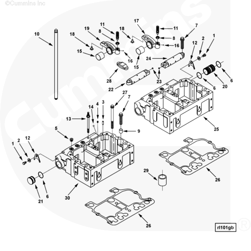 Cummins 3803604 Rocker Lever Housing - Truck To Trailer