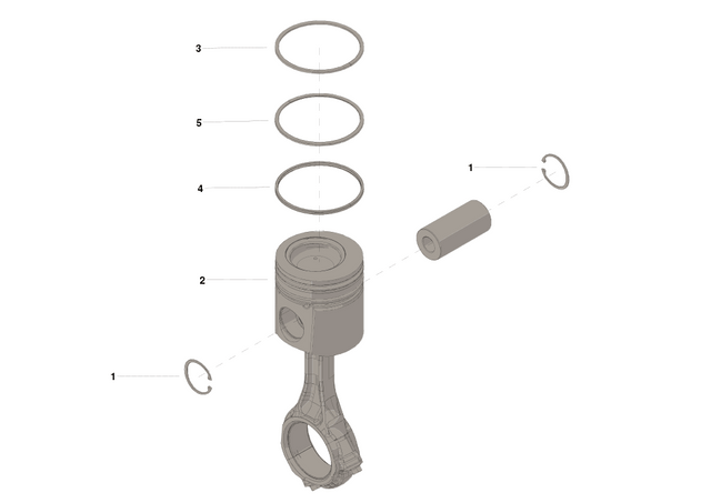 Cummins 3804980 Engine Piston Kit - Truck To Trailer