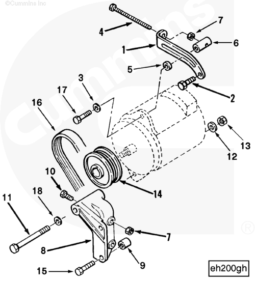 Cummins 3821838 Adjusting Link - Truck To Trailer