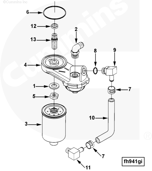 Cummins 3889181 Fuel Strainer - Truck To Trailer