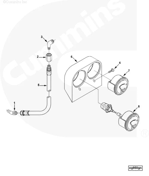 Cummins 3897138 Flexible Hose - Truck To Trailer