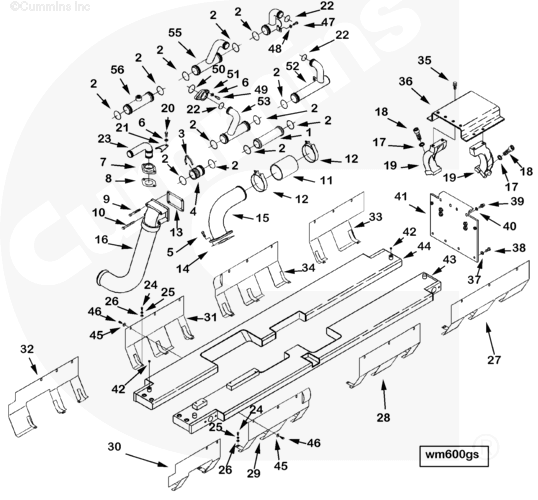 Cummins 3897889 Heat Shield - Truck To Trailer