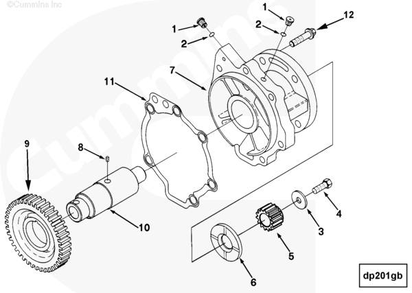 Cummins 3899746 Accessory Drive Support Gasket - Truck To Trailer