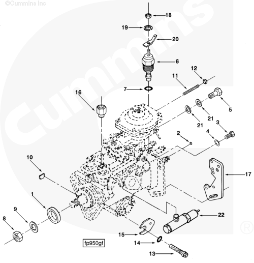 Cummins 3903573 Vent Screw Gasket - Truck To Trailer