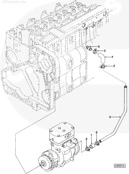 Cummins 3906745 Compressor Air Inlet Tube - Truck To Trailer