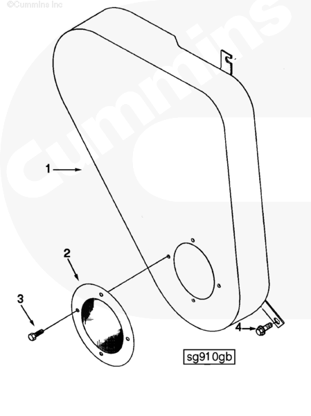 Cummins 3906954 Cover Plate - Truck To Trailer