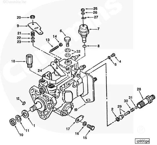 Cummins 3910794 FittingDelivery Bypass - Truck To Trailer