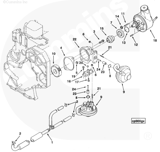 Cummins 3912662 Self Tapping Metal Screw - Truck To Trailer