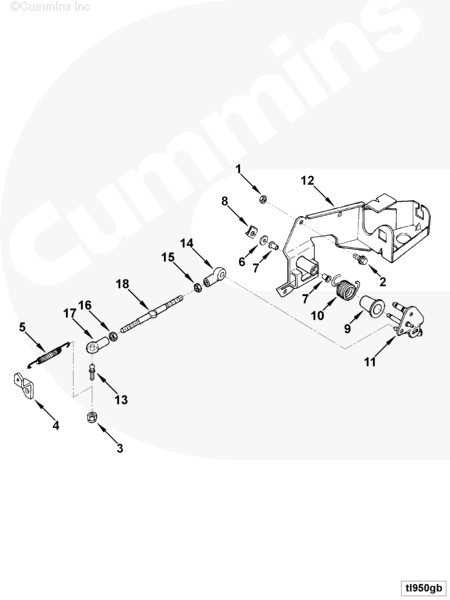 Cummins 3914424 Tension Spring - Truck To Trailer