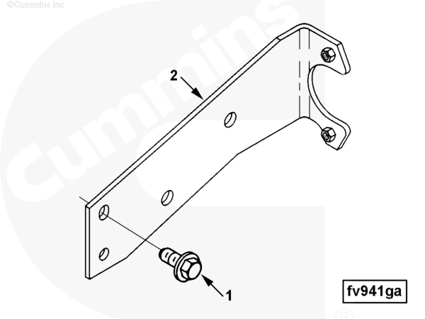 Cummins 3916144 Solenoid Bracket - Truck To Trailer