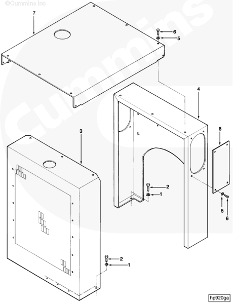 Cummins 3917476 Cover Plate - Truck To Trailer