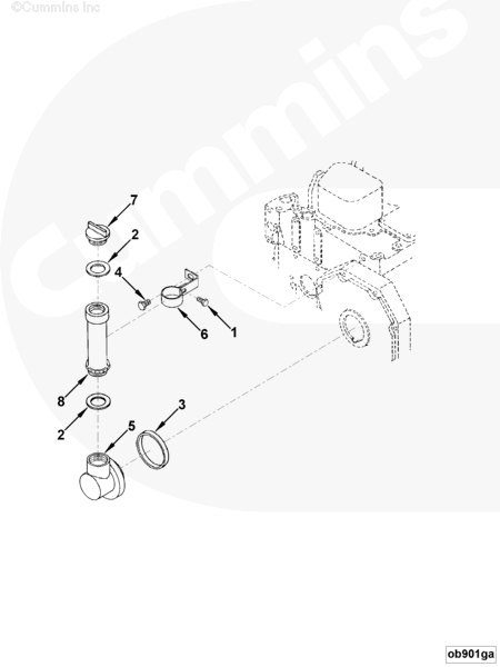 Cummins 3918367 Filler Cap - Truck To Trailer