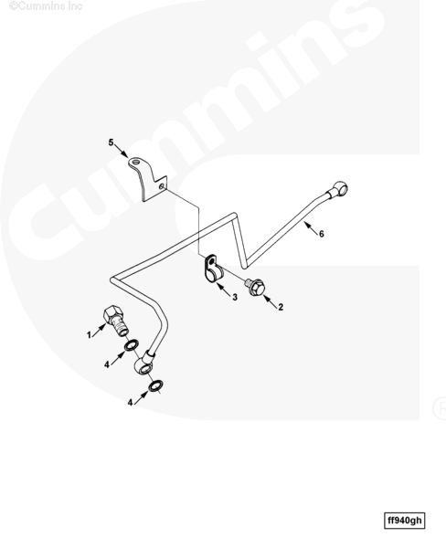 Cummins 3926242 Tube Brace - Truck To Trailer