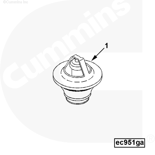 Cummins 3928639 Thermostat - Truck To Trailer