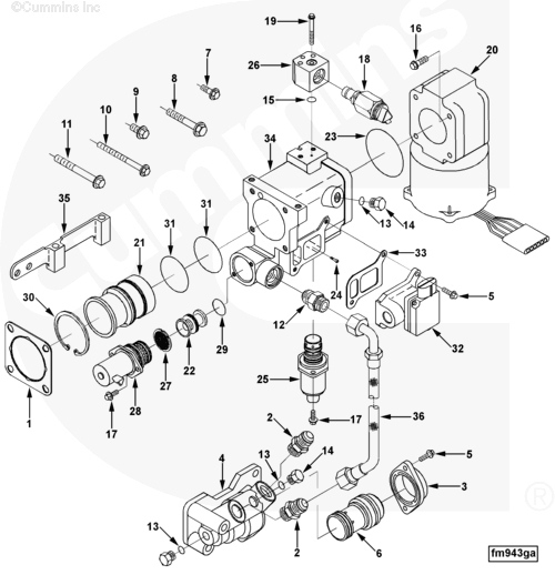 Cummins 3933842 Fuel Valve Control Module - Truck To Trailer